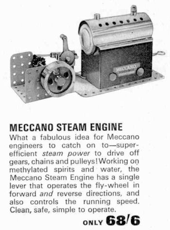Meccano Mec 1 steam engine 1966.