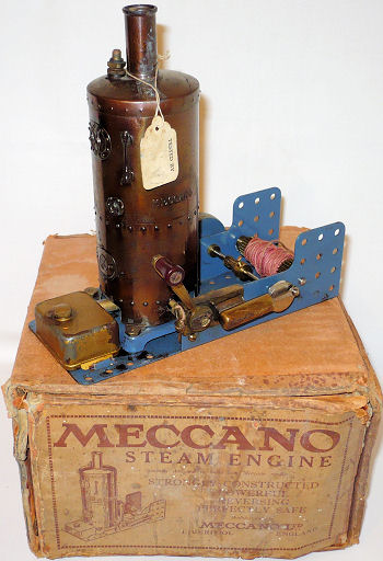 Meccano 1929 steam engine.